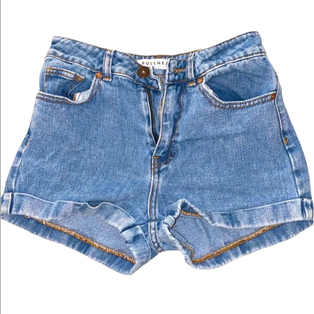 Bullhead Women’s Cuffed Mom Jean Shorts - Size 1